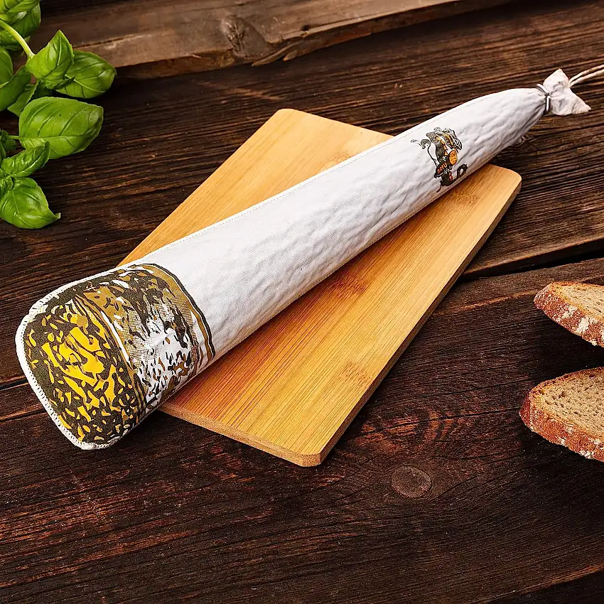 WURSTBARON® - Hanf Salami in Joint Form - ganze Wurst Stange, 650 g - tolle Wurstgeschenkidee