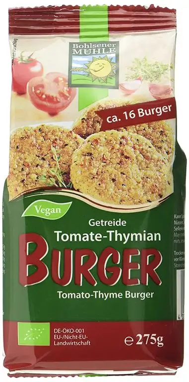 Bohlsener Mühle Tomate-Thymian Burger, 1er Pack (1x 275 g) - Bio