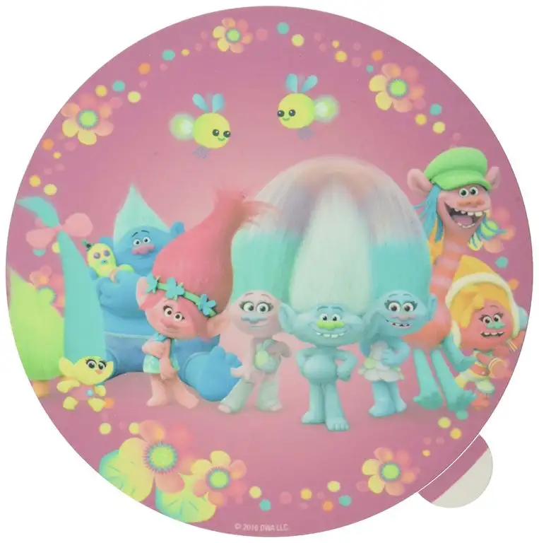 Dekoback Essbarer Zucker-Tortenaufleger Trolls, 2er Pack (2 x 13 g)