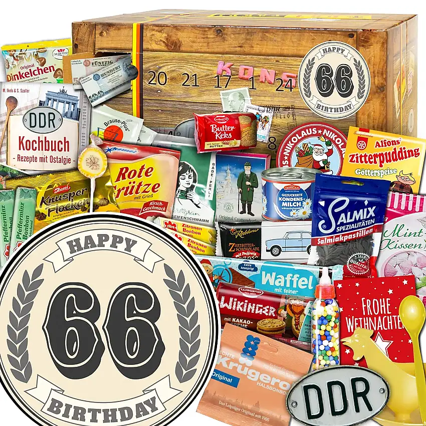 66 Jubiläums Geschenk - DDR Adventskalender - Weihnacht Kalender Schokolade