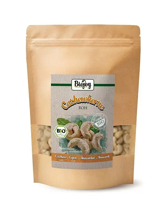 Biojoy BIO-Cashewkerne, roh und unbehandelt, Anacardium occidentale (0,5 kg)