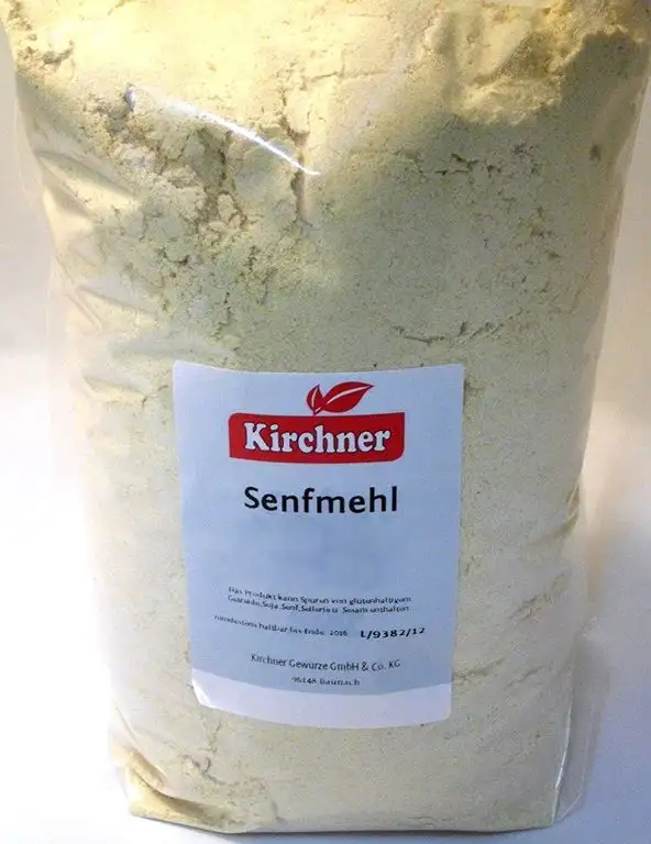1a Kirchner Gewürze - SENFMEHL --- Klarsichtbeutel 250g --- 80038