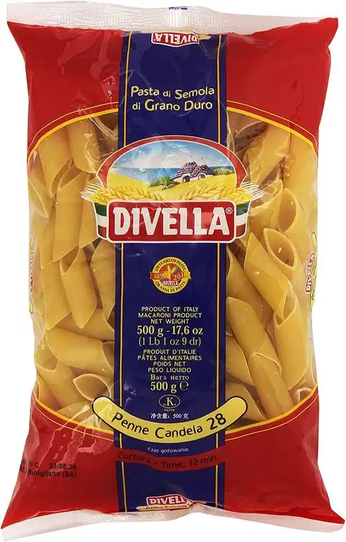 Divella - Penne Dandela 28, Pasta di Semola di Grano Duro , 500 g