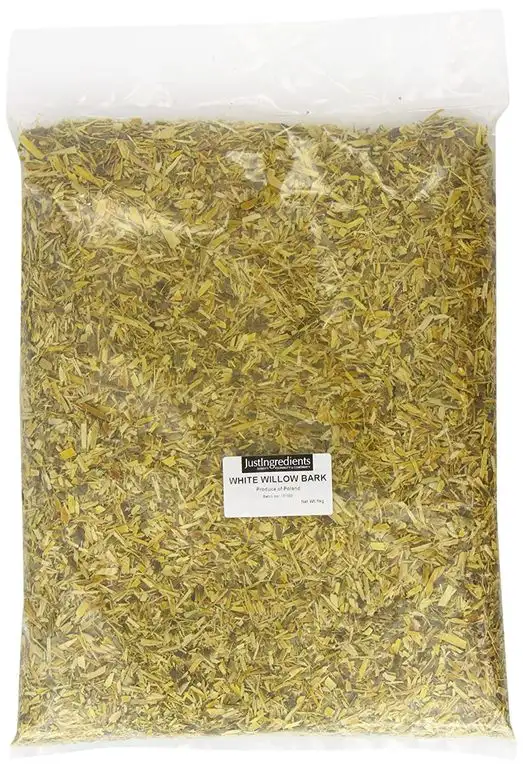 JustIngredients Silber-Weide Rinde, White Willow Bark, 1er Pack (1 x 1 kg)