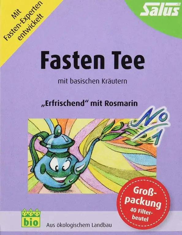 Salus Fastentee Nr. 1 "Typ erfrischend" Bio 40 FB, 2er Pack (2 x 72 g)