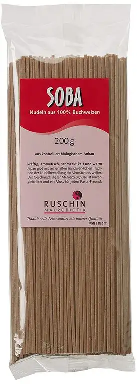 Ruschin Soba Nudeln aus 100% Buchweizen, (1x 200 g)
