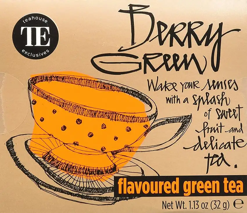 TE - Teahouse Exclusives Everyday Tea Berry Green 16 Beutel, 2er Pack (2 x 32 g)