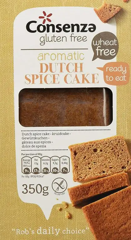Consenza Gewürz Kuchen Glutenfrei, 3er Pack (3 x 350 g)
