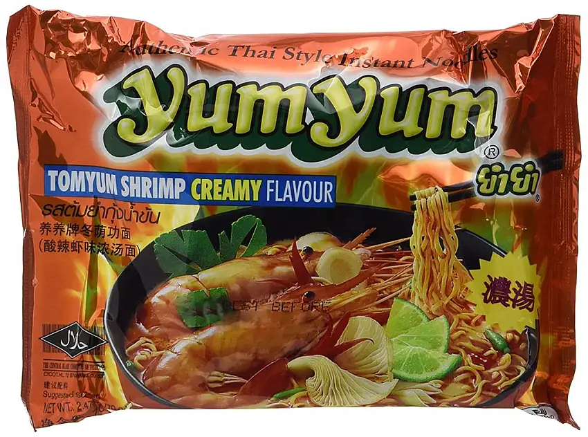 Yum Yum Instant Nudeln Garnelen-Rahm 70g, 45er Pack (45 x 70 g)