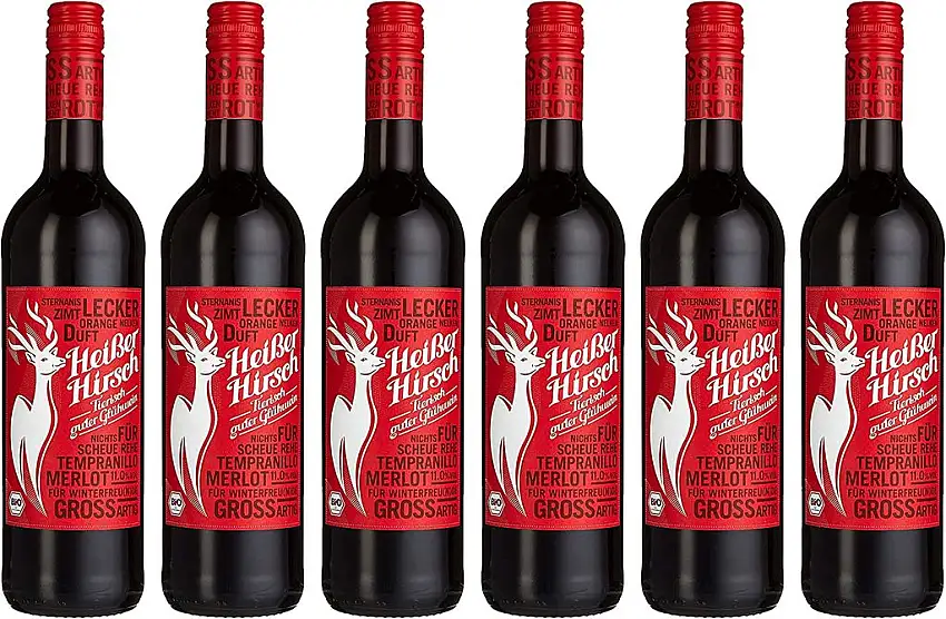 Heißer Hirsch Bio Glühwein rot (6 x 0.75l)