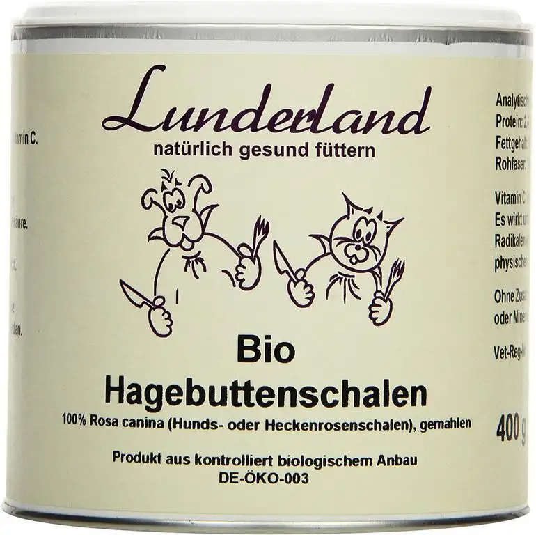 Lunderland - Bio-Hagebuttenschalen zur Stärkung des Immunsystems, 400 g, 1er Pack (1 x 400 g)