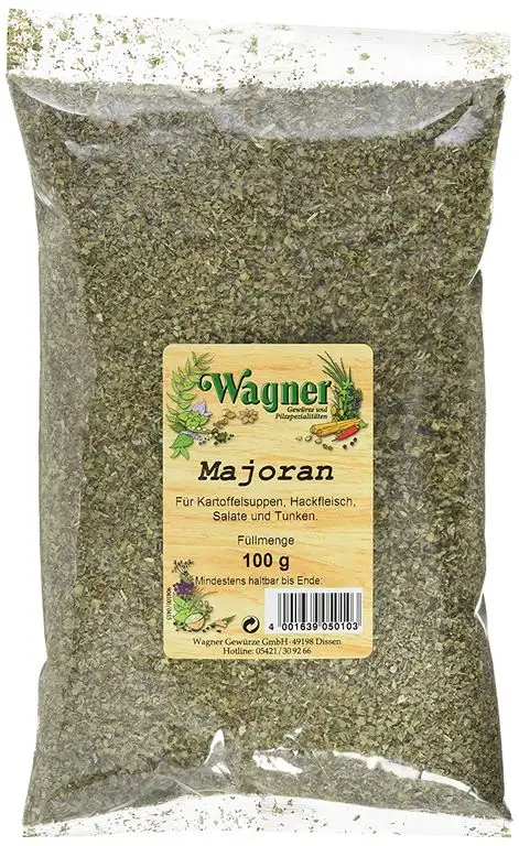 Wagner Gewürze Majoran gerebelt, 2er Pack (2 x 100 g)
