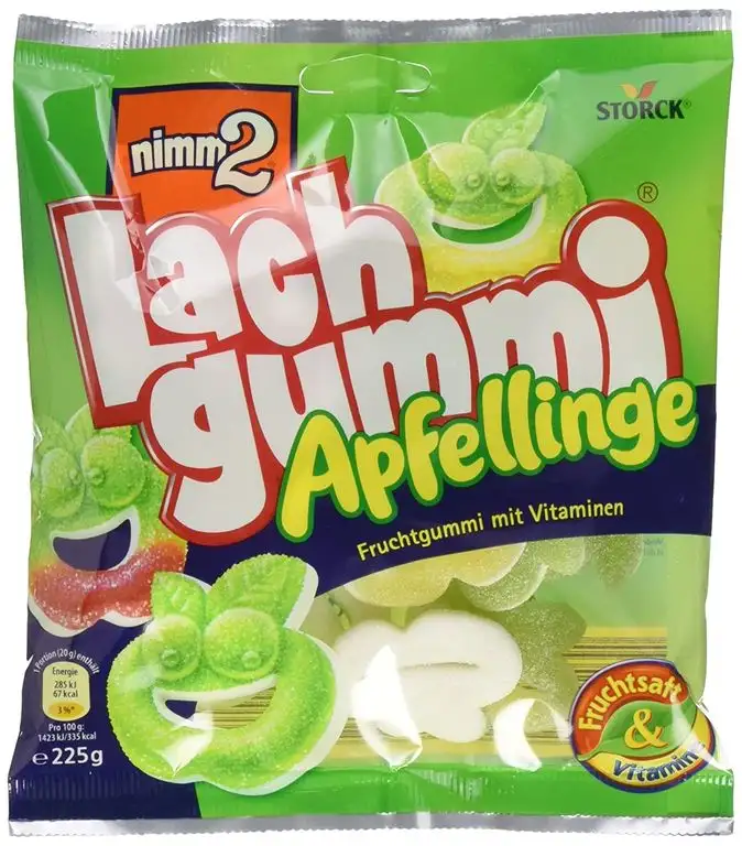 nimm2 Lachgummi Apfellinge (15 x 225g) / Fruchtgummis mit Vitaminen