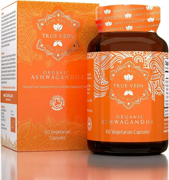 Ashwagandha BIO Kapseln | Zertifiziert Biologisch | Vegetarisch | 100% Natürliches Kräuter Supplement | Bio wurzel extrakt | bekannt als Withania Somnifera | KSM-66 | KSM66 | Ayurveda | 60 Pillen