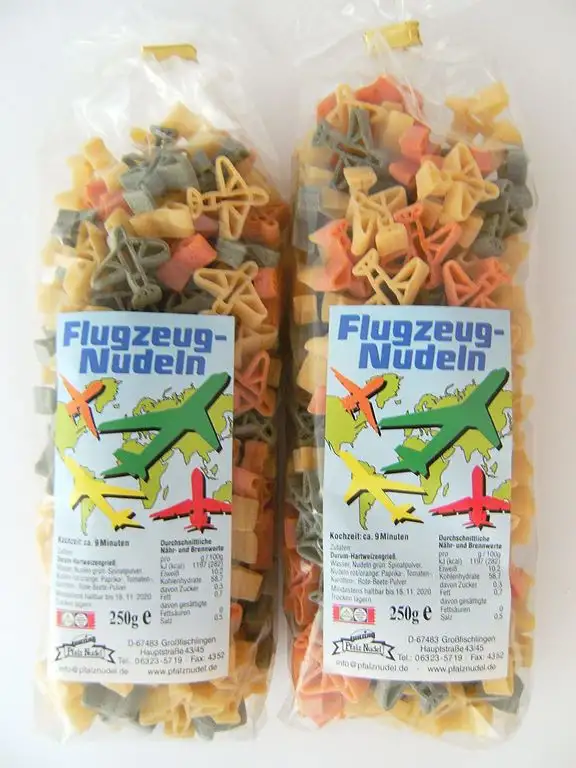 Pfalznudel Streuteile Flugzeuge aus Nudelteig, 2X 250 g, Nudeln, Pasta, Dekoration, Delikatesse