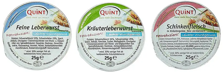 Quint Vitaness Mischkarton Leichter Wurstgenuss, 1er Pack (1 x 1250 g)
