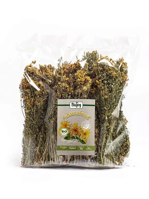Biojoy BIO-Johanniskraut, ganze Stängel und Blüten, Hypericum perforatum (250gr)