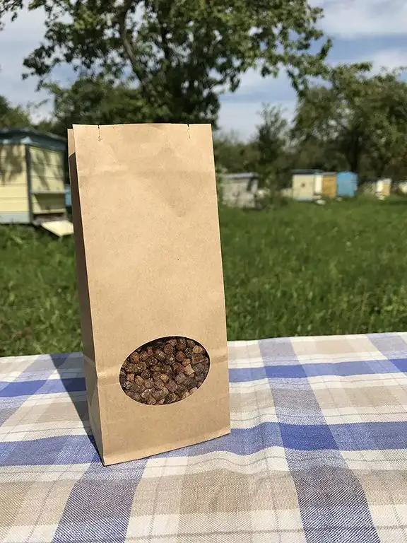 250g. Bienenbrot, Perga, Fermentierter Blütenpollen, Roh & Naturlich, Ohne Konservierungsstoffe, Ohne Gentechnik, Geeignet für Vegetarier, 2020 Ernte