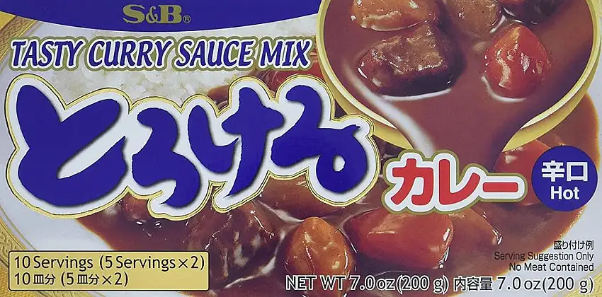 S&B Torokeru Curry Hot, 1er Pack (1 x 200 g)
