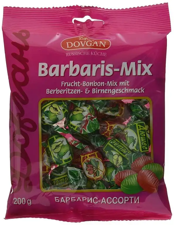 Dovgan Barbaris Frucht-Bonbon-Mix, 12er Pack (12 x 200 g)