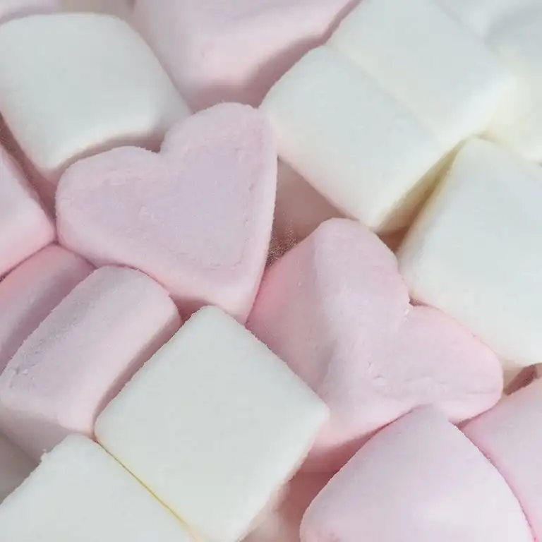 WeddingTree 1 kg Marshmallow Herzen - softe Süßigkeit für Hochzeit Party Valentinstag Muttertag - Beste Schaumzucker-Qualität - pink und weiß - Fett-frei - Glutenfrei