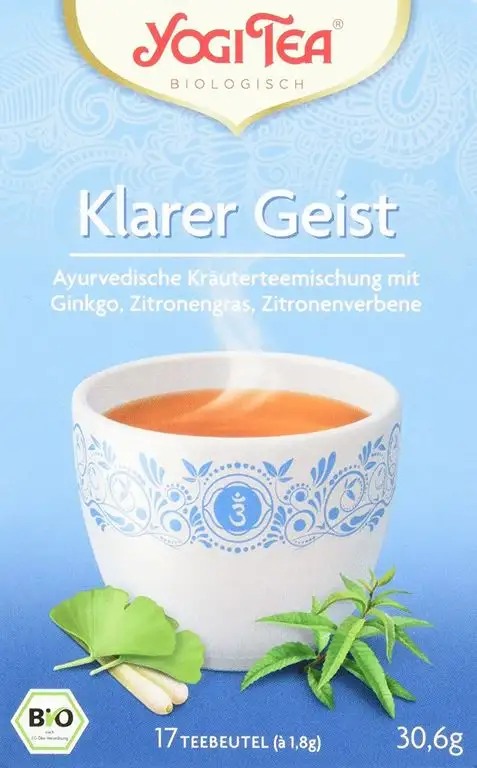 Yogi Tea Klarer Geist Tee Bio, 3er Pack (3 x 30,6 g)