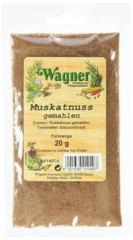 Wagner Gewürze Muskat gemahlen, 4er Pack (4 x 20 g)