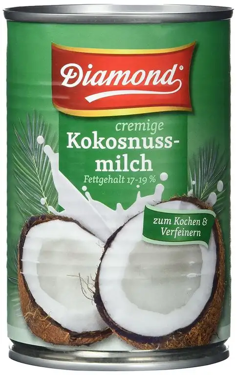 Diamond Kokosnussmilch, Fettgehalt: ca. 17%, 12er Pack (12 x 400 ml Packung)