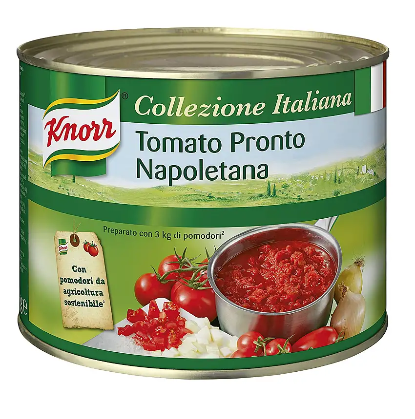 Knorr Collezione Italiana Tomato Pronto Napoletana (Tomaten Basissauce, stückig) 1er Pack (1 x 2 kg)