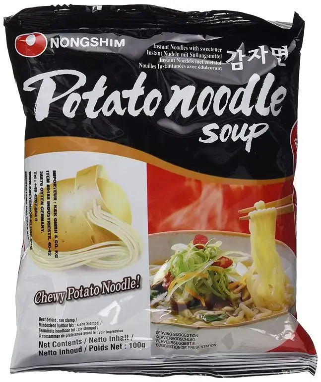 Nong Shim Instantnudeln Potato Noodle Soup / Koreanische Suppe mit Kartoffelnudeln (schnelle Zubereitung)