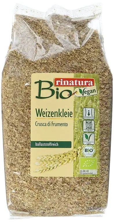 Bio rinatura Weizenkleie, 5er Pack (5 x 250 g)