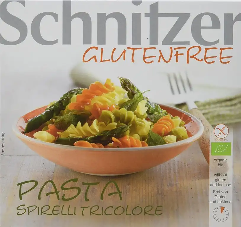 Schnitzer Mais Spirelli Tricolore -Glutenfrei- 200g Bio Brot, 5er Pack (5 x 200 g)
