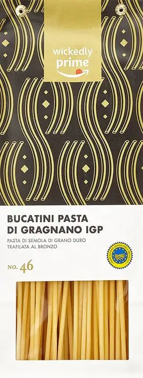 Amazon Marke - Wickedly Prime - Bucatini Pasta di Gragnano IGP, 500gx6