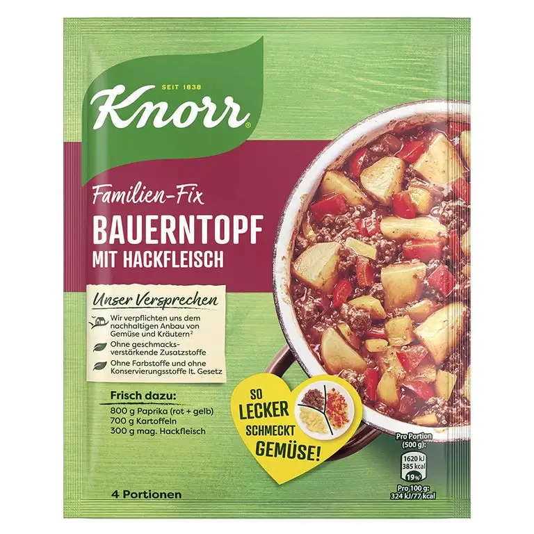 Knorr Fix Bauern-Topf mit Hackfleisch 2 Portionen