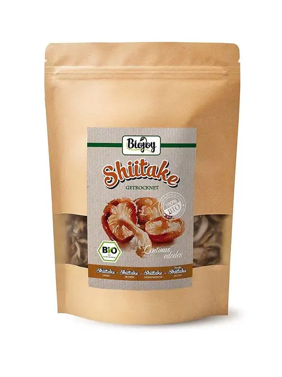 Biojoy BIO-Shiitake Pilze getrocknet, Lentinus edodes (100 gr)