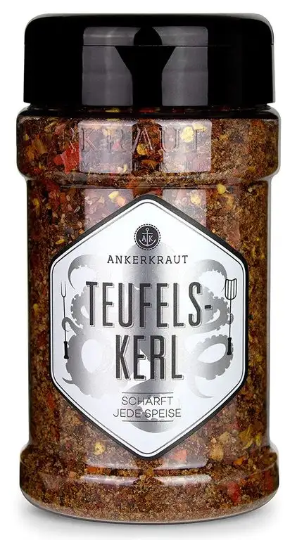 Ankerkraut Teufelskerl, sehr scharfe Gewürzmischung, 170g im Streuer