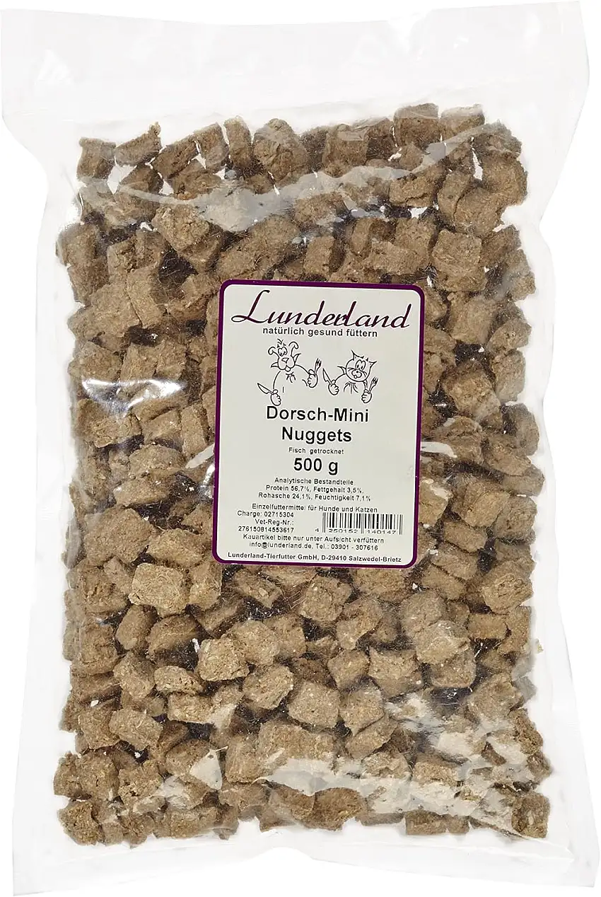 Lunderland - Dorsch-Mini-Nuggets, 500 g, 2er Pack (2 x 500 g)