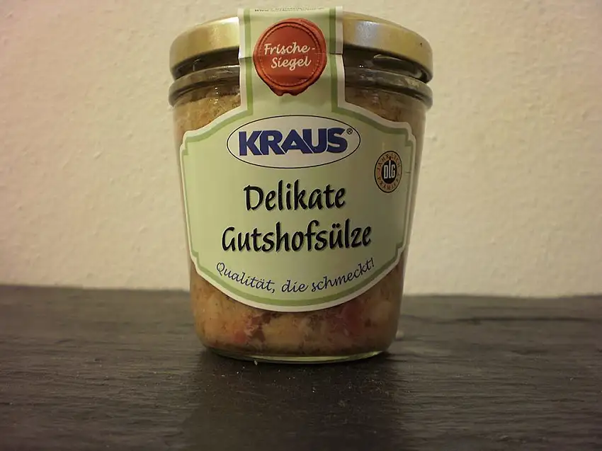 Delikate Gutshofsülze vom Metzger keine Industrieware im Glas