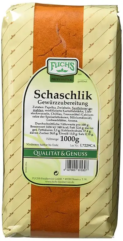Fuchs Schaschlikgewürz, 2er Pack (2 x 1 kg)