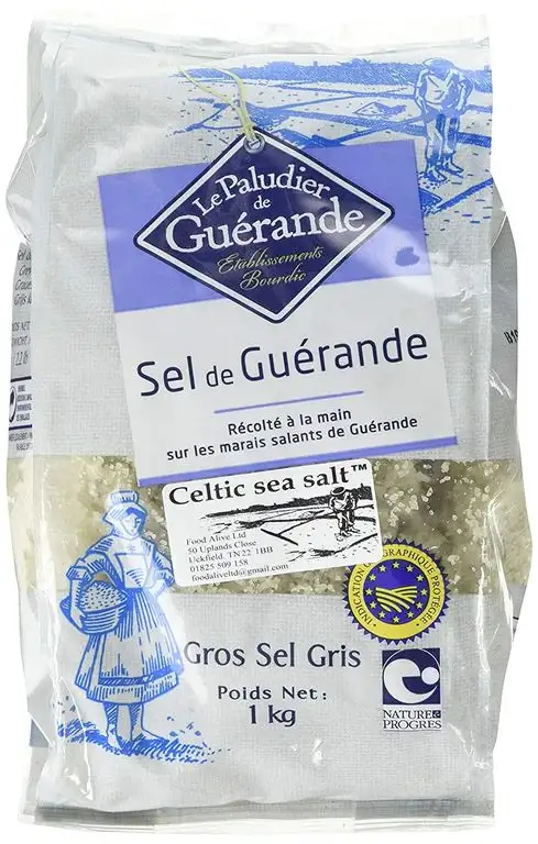Le Paludier Grobes graues Meersalz aus Guérande (Frankreich), 1er Pack