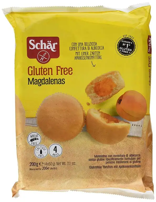 Schär Magdalenas Biskuittörtchen Aprikosenkonfitüre, 200g