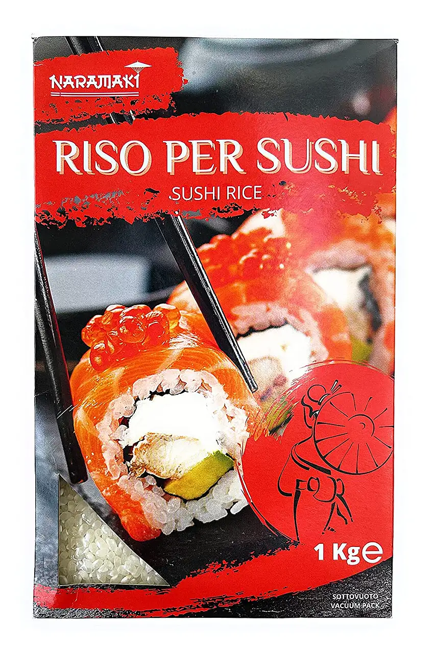 Naramaki Riso per Sushi alla Giapponese, Sushi Rice - Sushi-Meshi - 1kg
