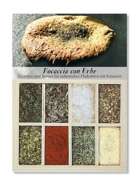 Feuer & Glas Focaccia con Erbe Gewürzbox, 50 g