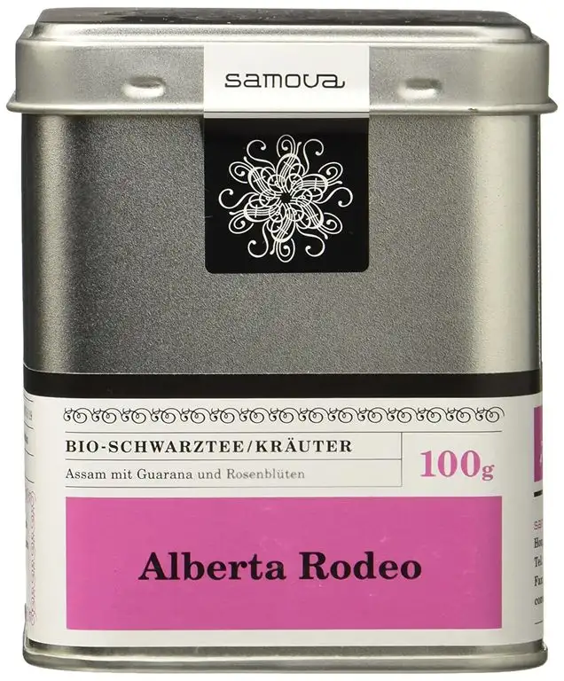 Samova Alberta Rodeo - Schwarztee/Kräuter 100g, 1er Pack (1 x 100 g)