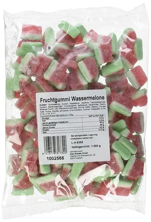 Vidal Fruchtgummi Wassermelonen, 1er Pack (3 x 1 kg)