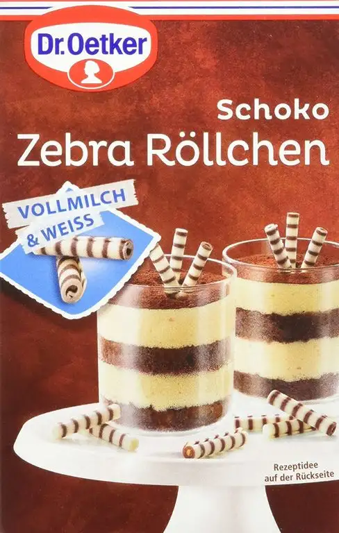 Dr. Oetker Schoko Zebra Röllchen, 5er Pack (5 x 75 g)