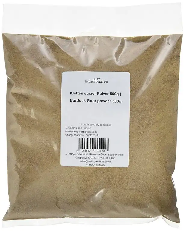 JustIngredients Klettenwurzel-Pulver, Burdock Root powder, 1er Pack (1 x 500 g)