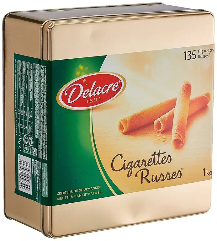 Delacre Cigarettes Russes 1000 g Dose, 1er Pack (1 x 1 kg)