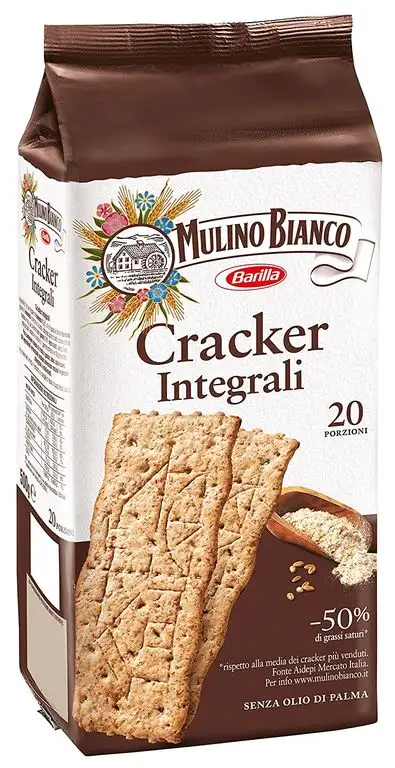 Mulino Bianco Crackers kekse integrali 100% vollkorn Salzgebäck 500g gesalzen