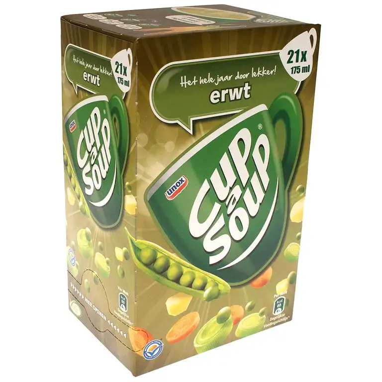 Unilever Erbsensuppe, Coup a Soup, Tütensuppe, Tassensuppe, 21 x 175ml